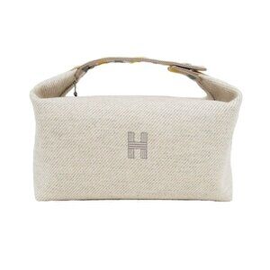 Hermes Brid-a-brac GM Eau Carre Handbag Pouch Segle Beige